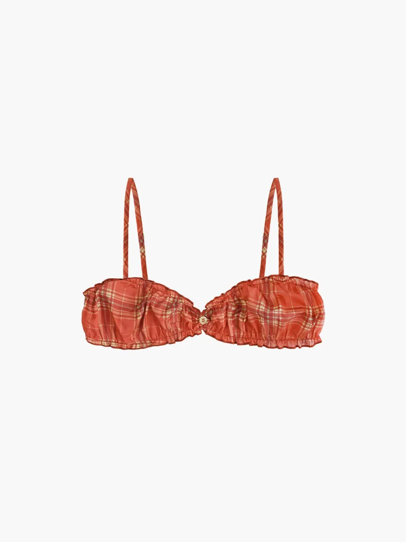 Oddli Plaid Bralette