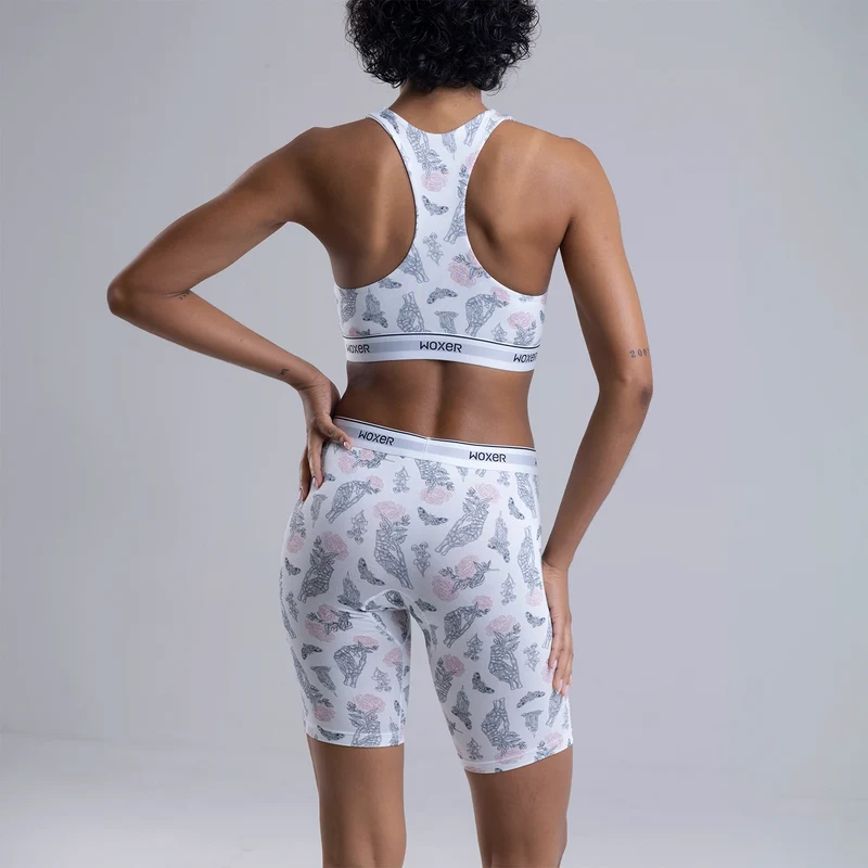Biker Pad Liner Botanical Bones