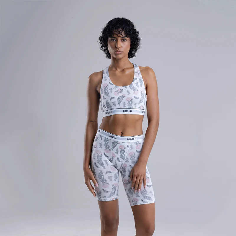Biker Pad Liner Botanical Bones
