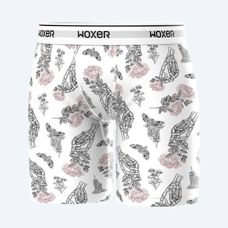 Biker Pad Liner Botanical Bones