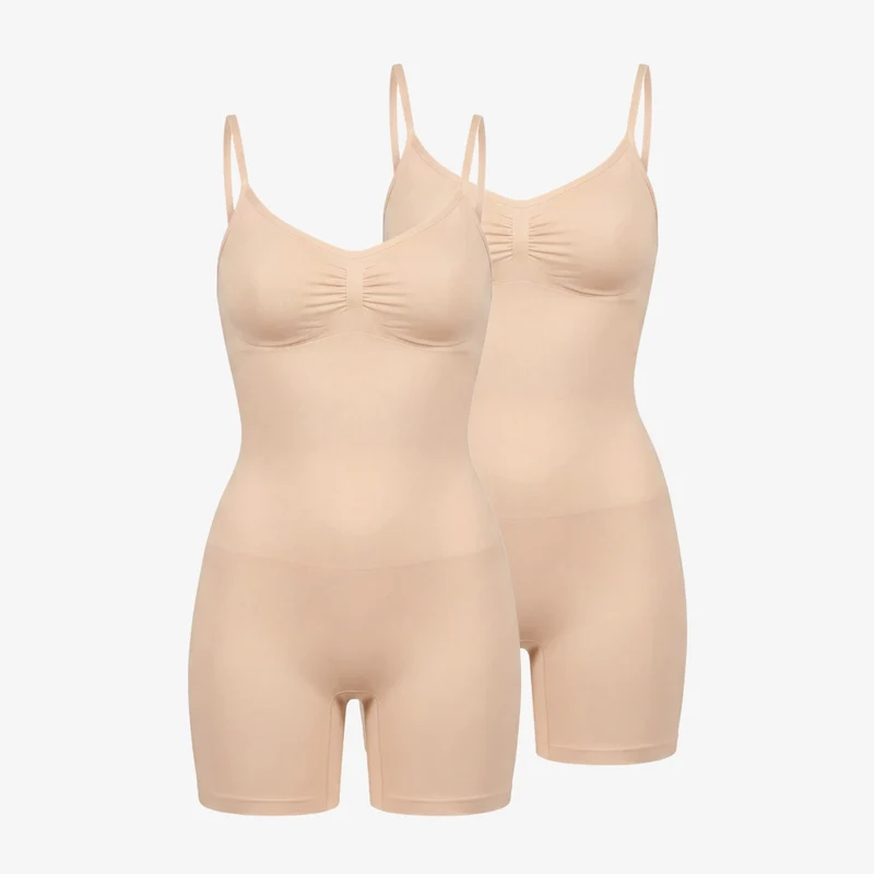 Shaping Bodysuit Shorts | Beige