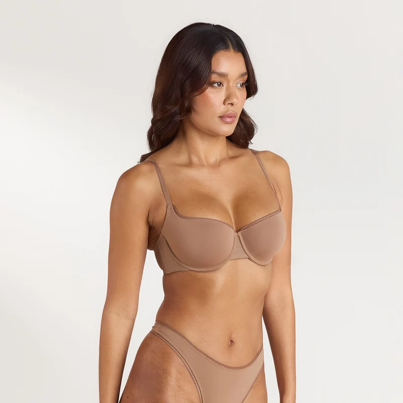 Soutien-gorge Comfort Balconette - Noisette