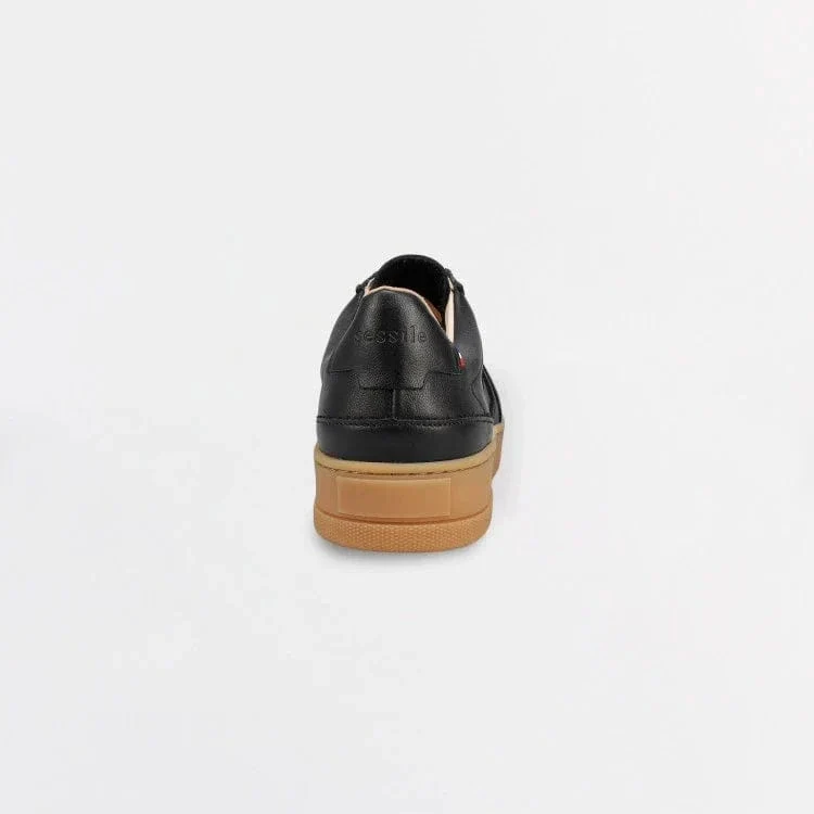 Basket cuir française Belis Noire