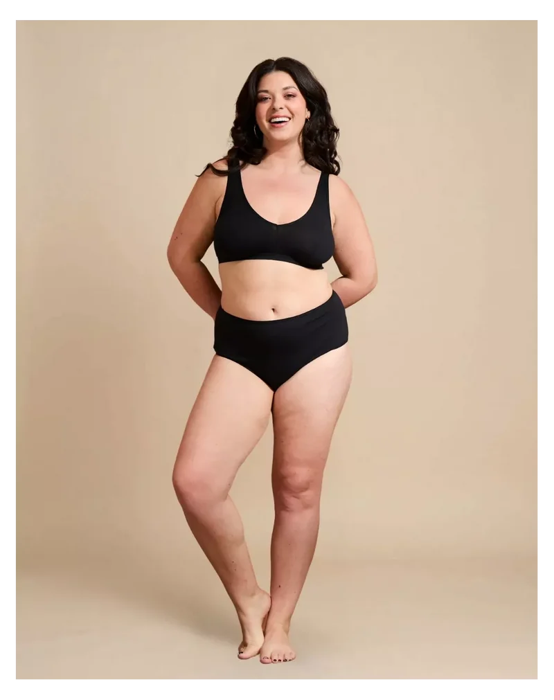 Culotte taille haute Noir