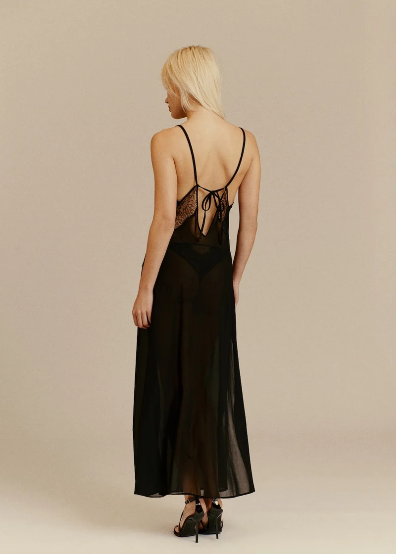 ROBE BURNING DESIRE NOIR
