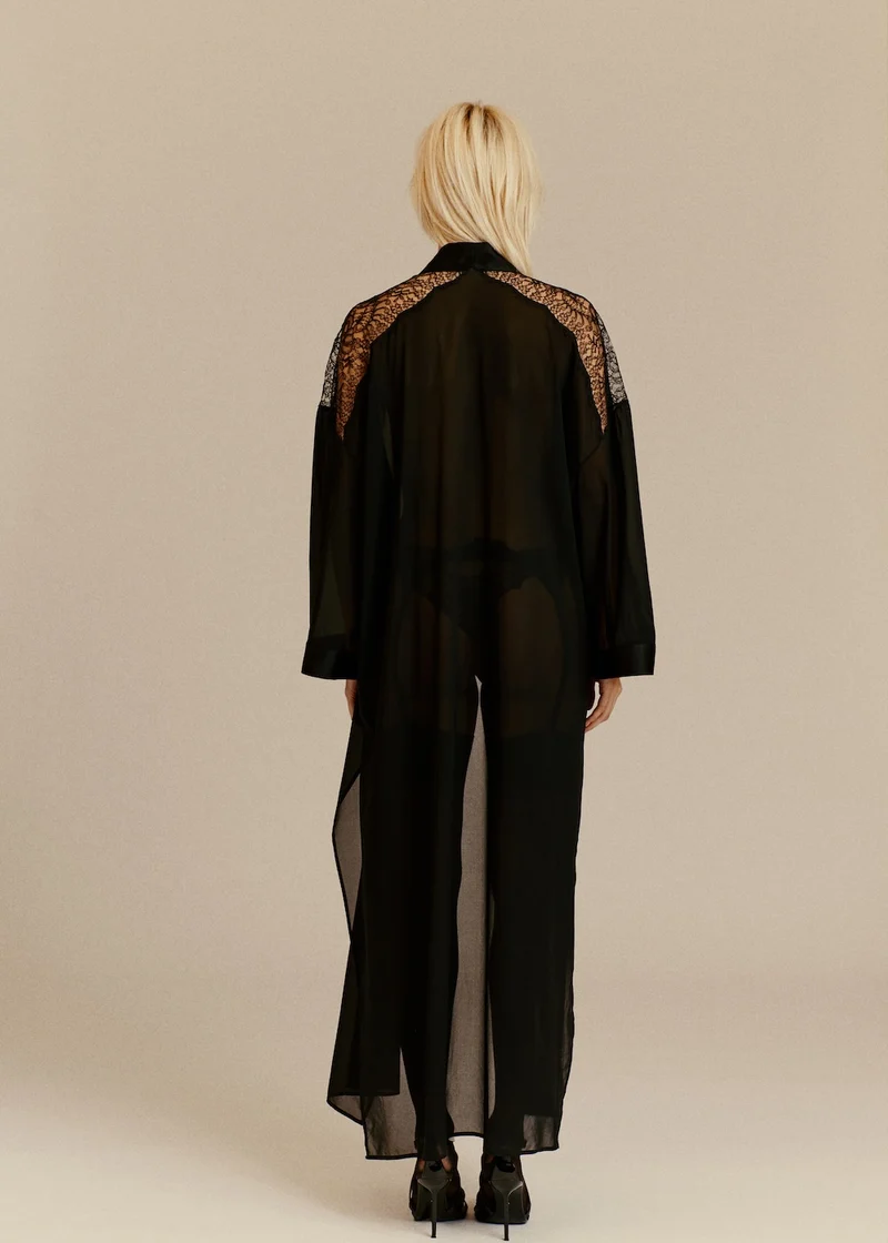 KIMONO BURNING DESIRE NOIR