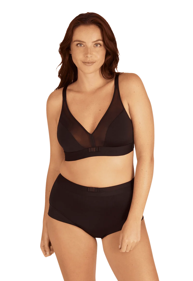 Shorty taille haute Tulle Design - Noir