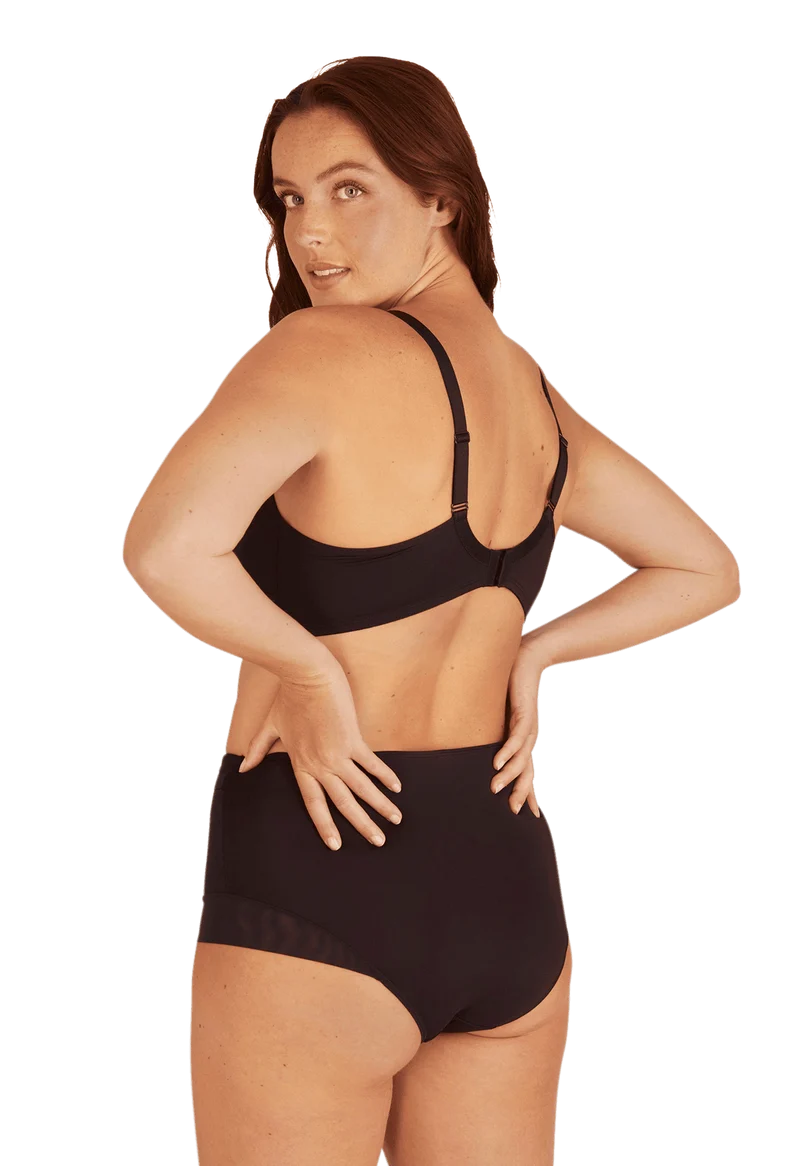 Shorty taille haute Tulle Design - Noir