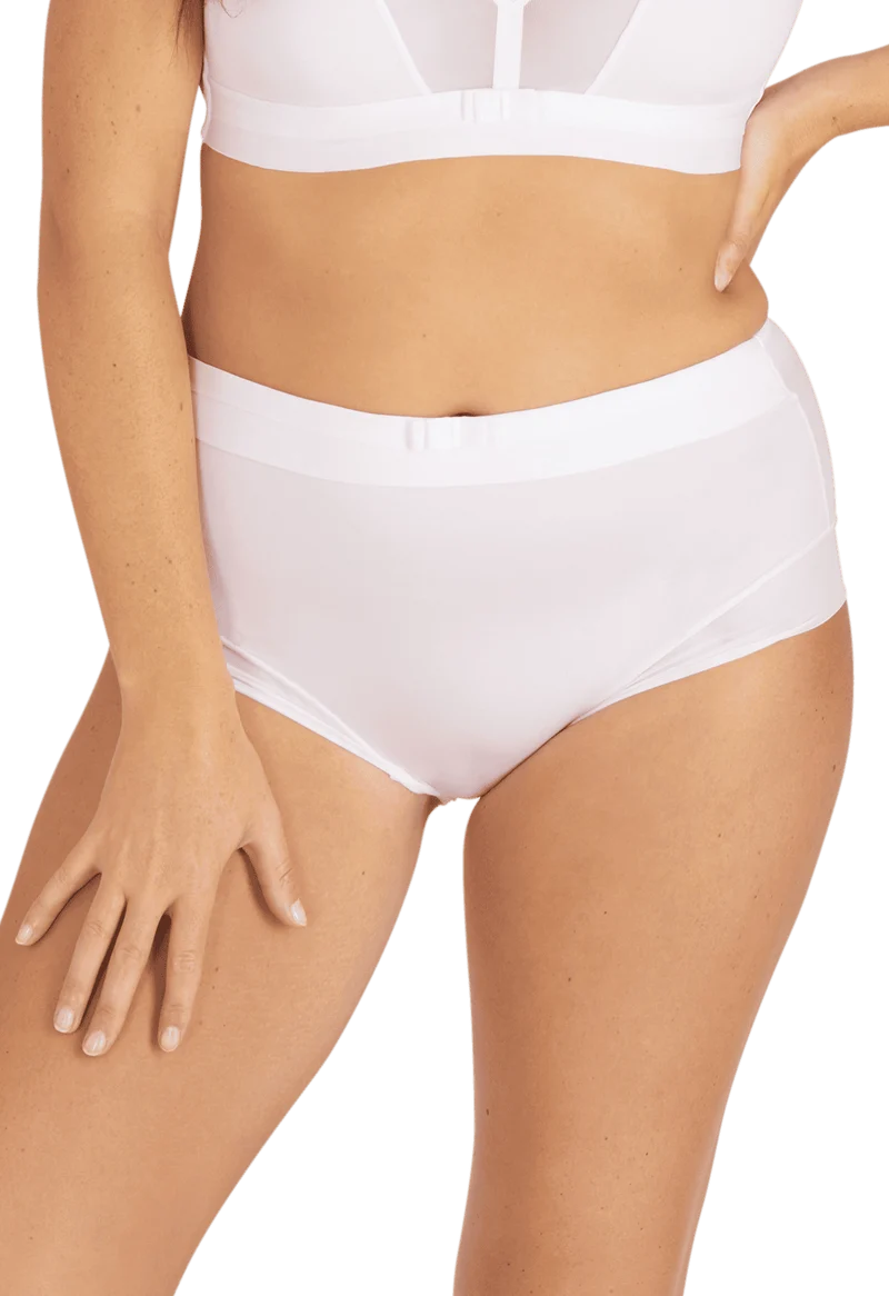Shorty taille haute Tulle Design - Blanc