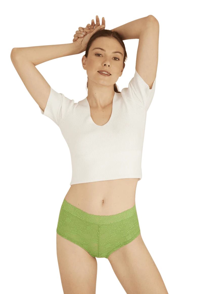 Duo Pop Lot de 2 Shortys - Vert éclatant / fuchsia