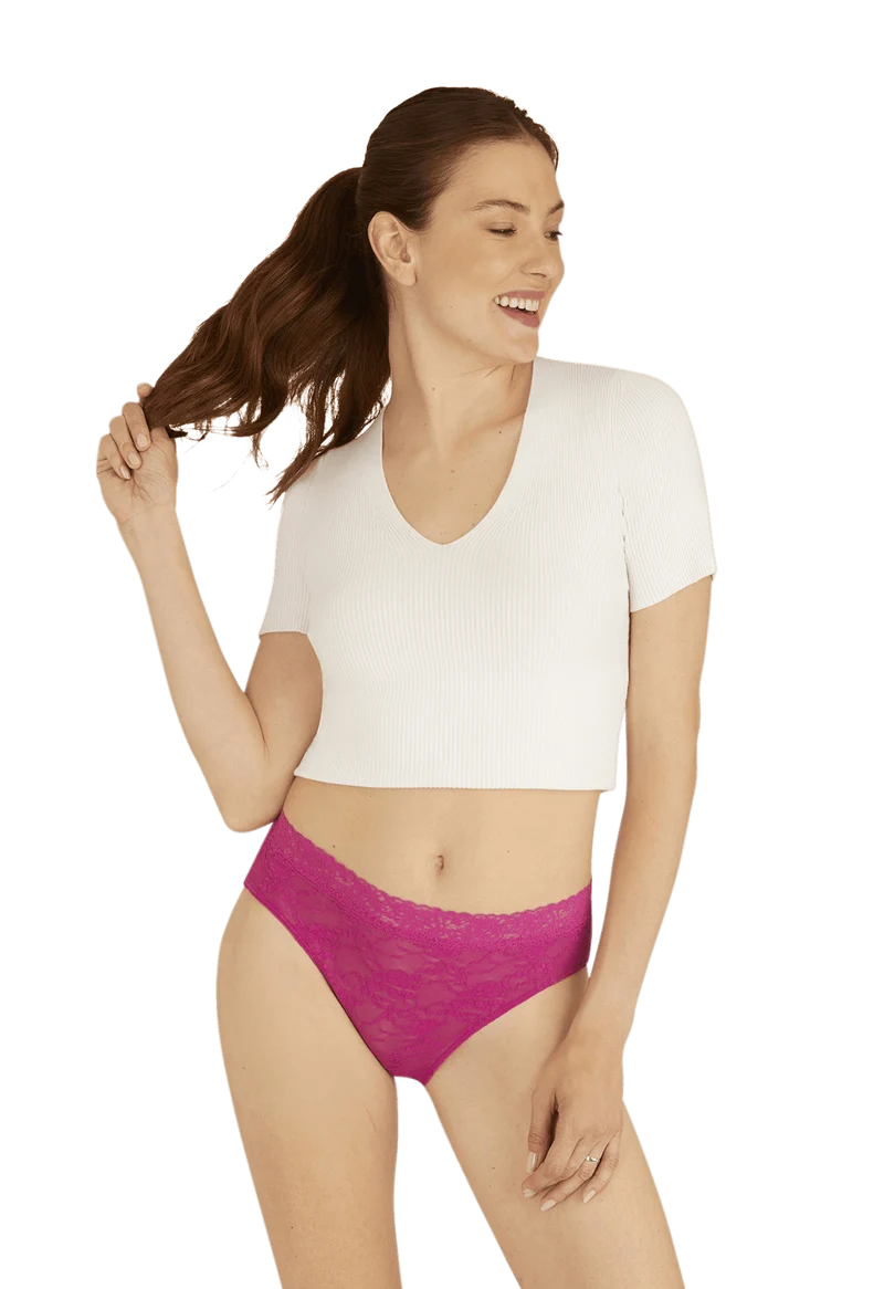 Duo Pop Lot de 2 Slips - Vert éclatant / fuchsia