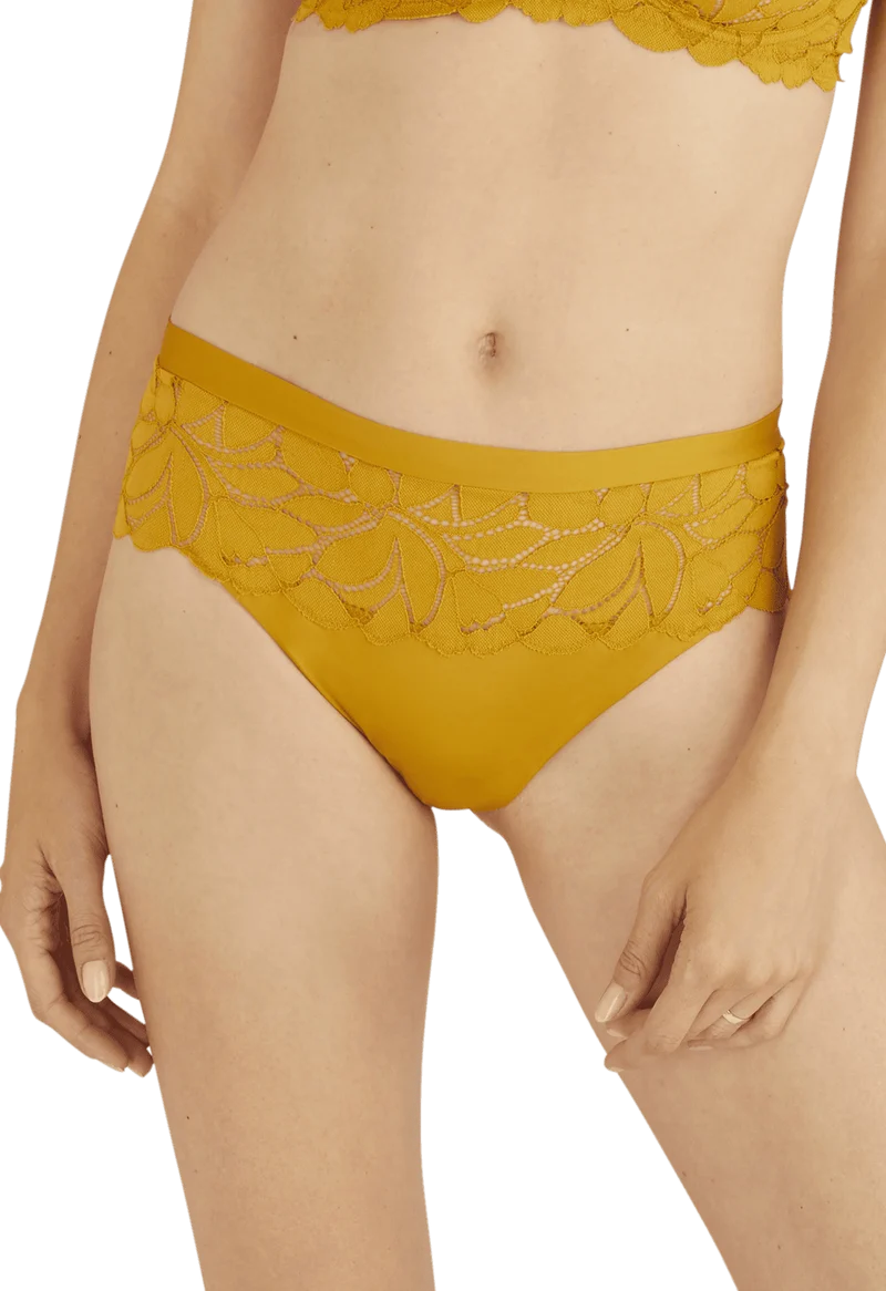 Slip brésilien Dentelle Prodigieuse - Ocre