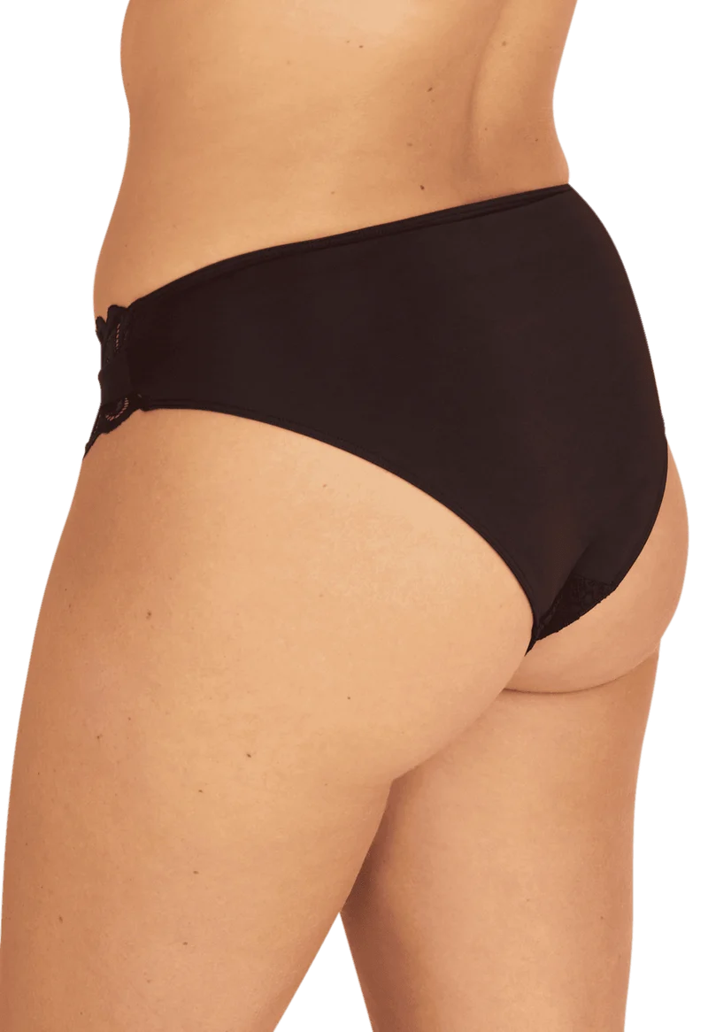 Slip Dentelle Audacieuse - Noir