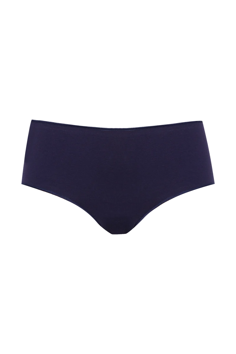 Lot de 3 Shortys en coton bio Intimement Bio - Blanc / bleu / poudre