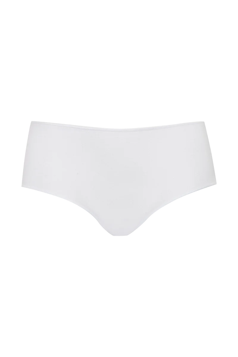 Lot de 3 Shortys en coton bio Intimement Bio - Blanc / bleu / poudre
