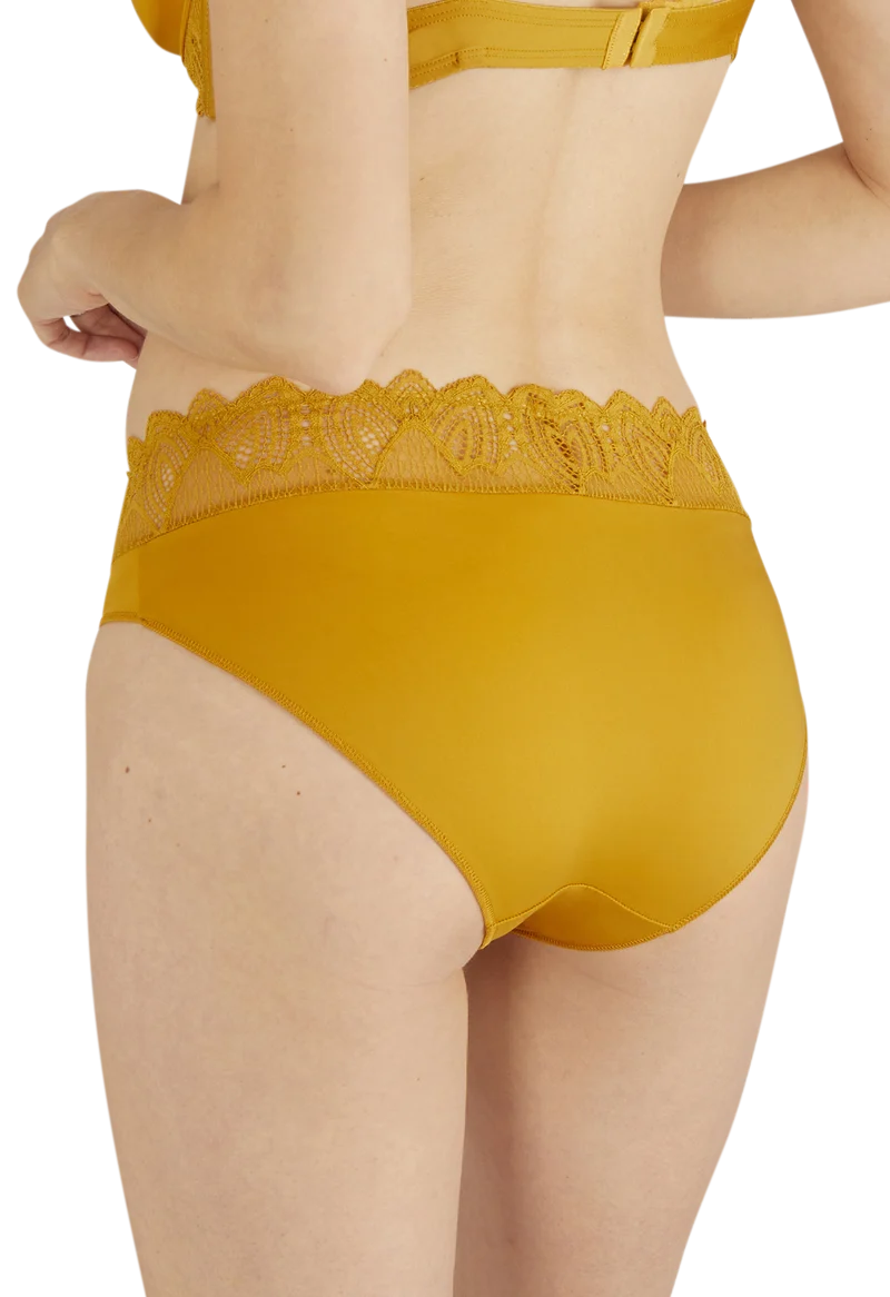 Slip Vertige Drapé - Ocre