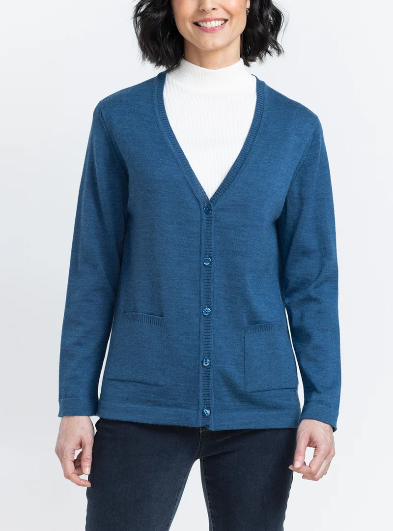 Col plastron mixte laine mérinos blanc naturel