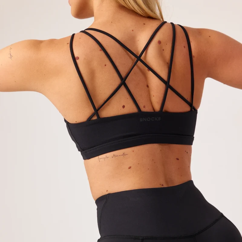 Premium Sport-BH Multi-Strap | Schwarz