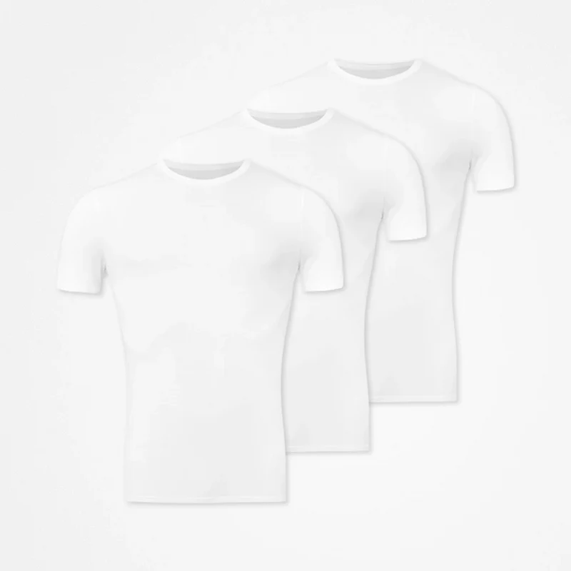 Premium Unterhemd Rundhals Herren | Weiß