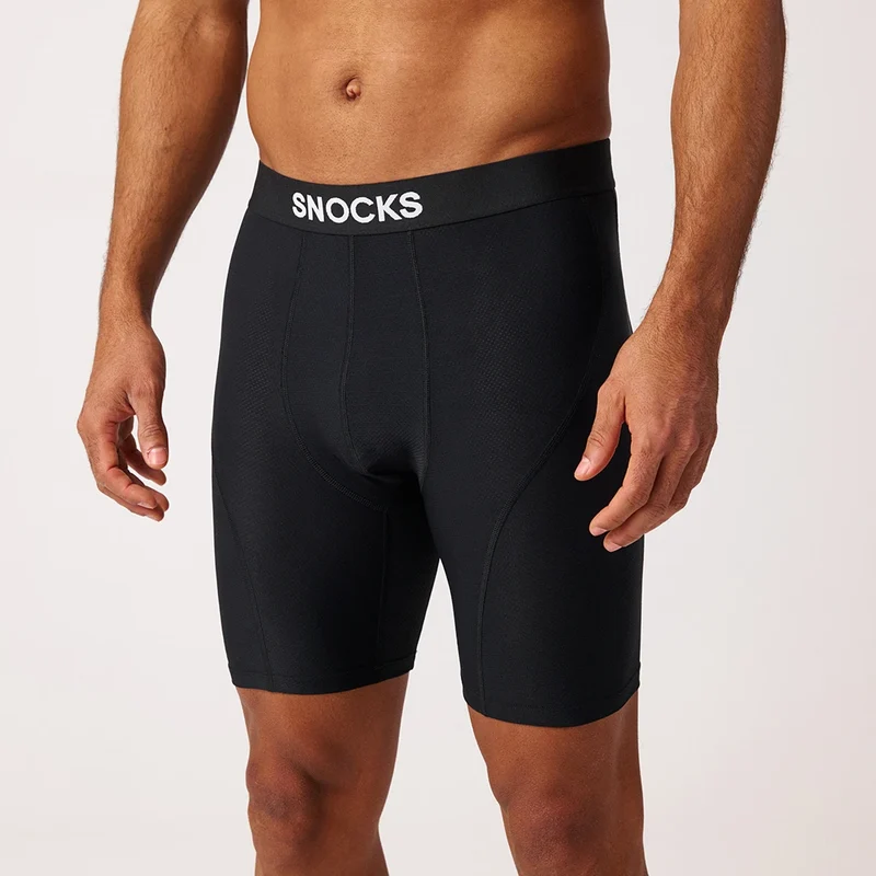 Lange Sport Boxershorts | Schwarz