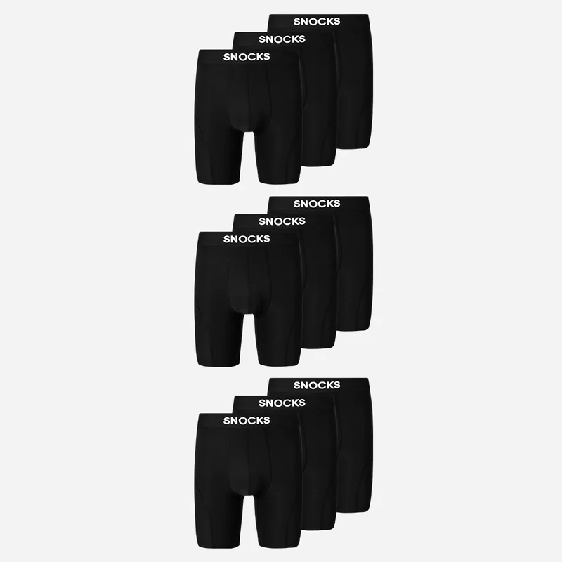 Lange Sport Boxershorts | Schwarz