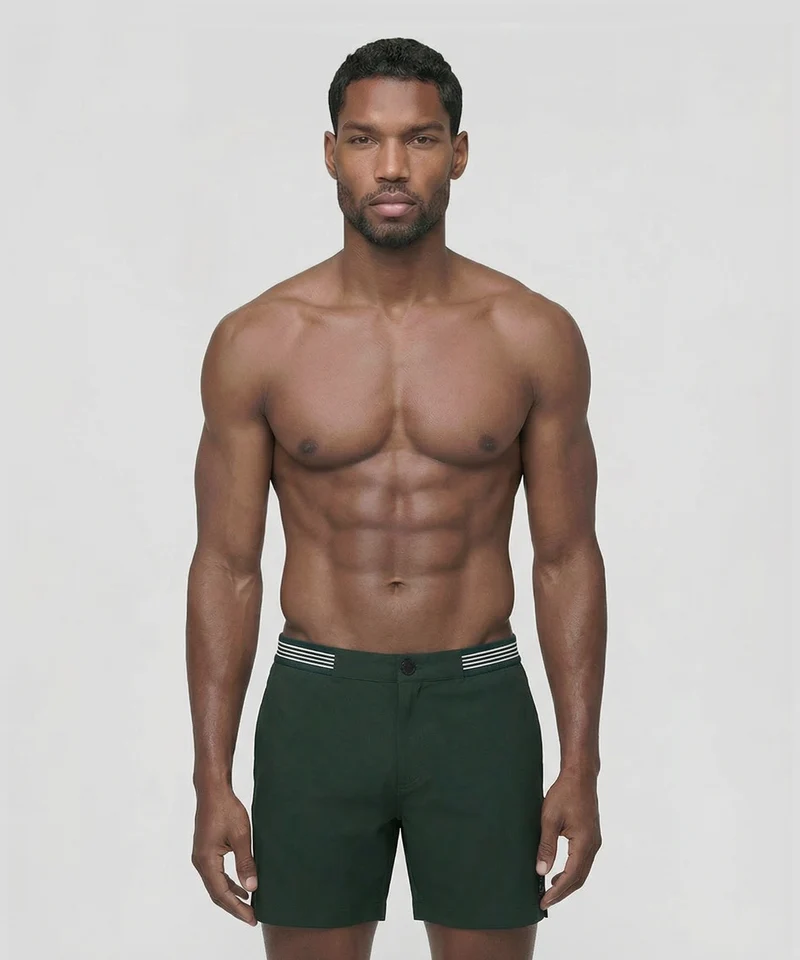 Urban Swim Shorts: Court Green