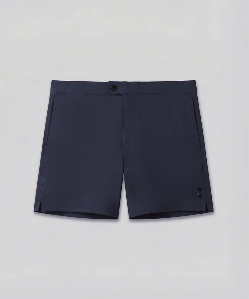 Tennis Swim Shorts: Navy