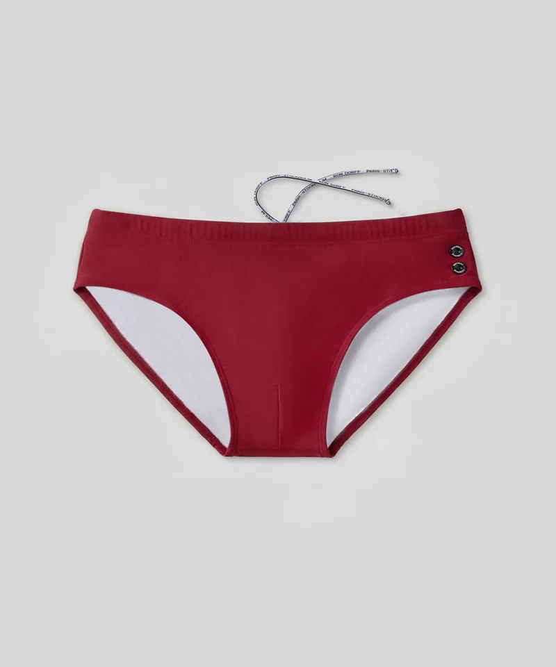 Swim Briefs: Red