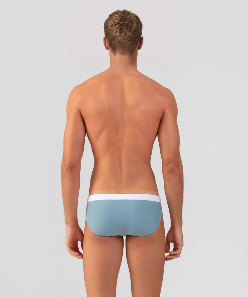 Swim Briefs w. Waistband: Aquamarine