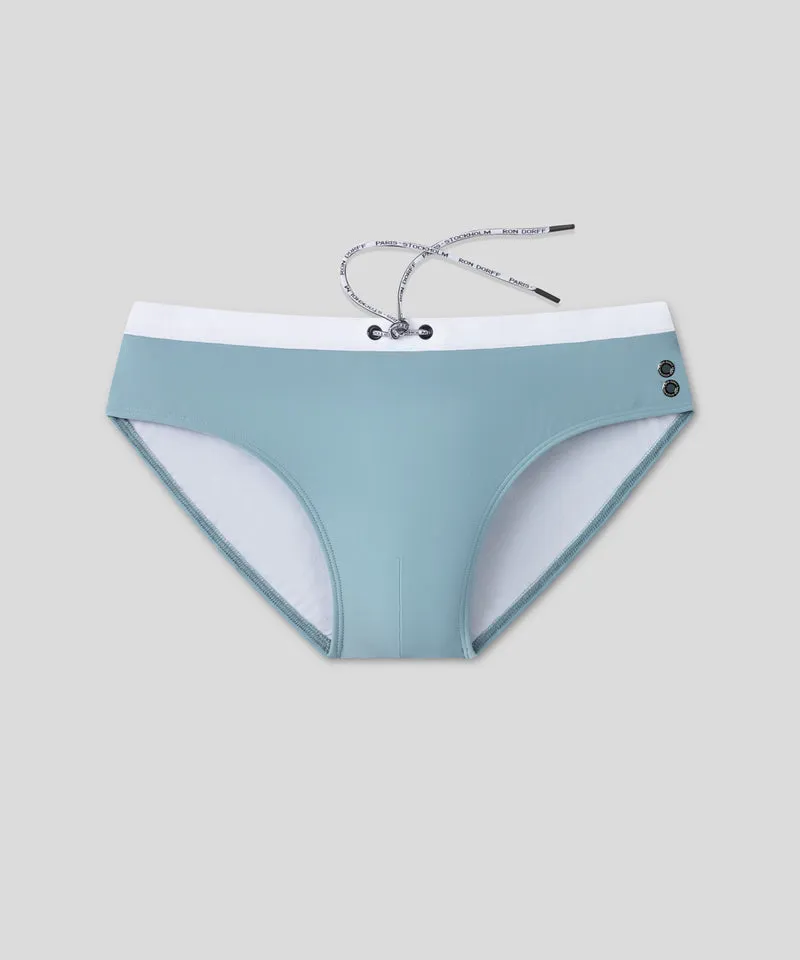 Swim Briefs w. Waistband: Aquamarine
