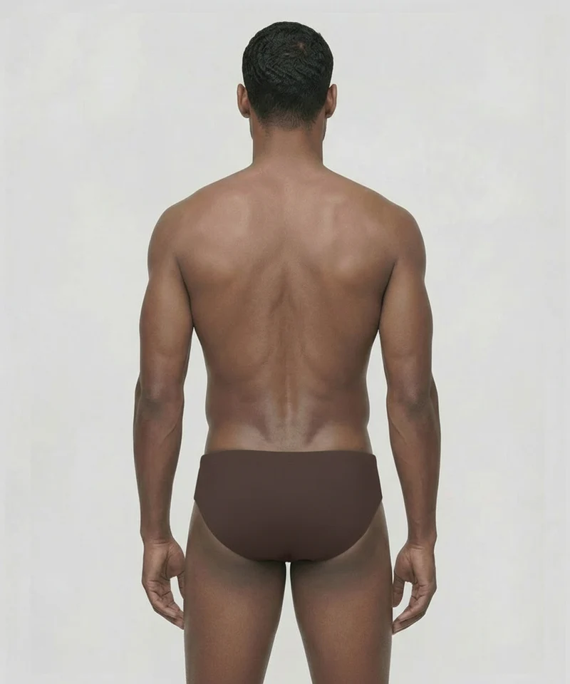 Swim Briefs Panelled: Espresso