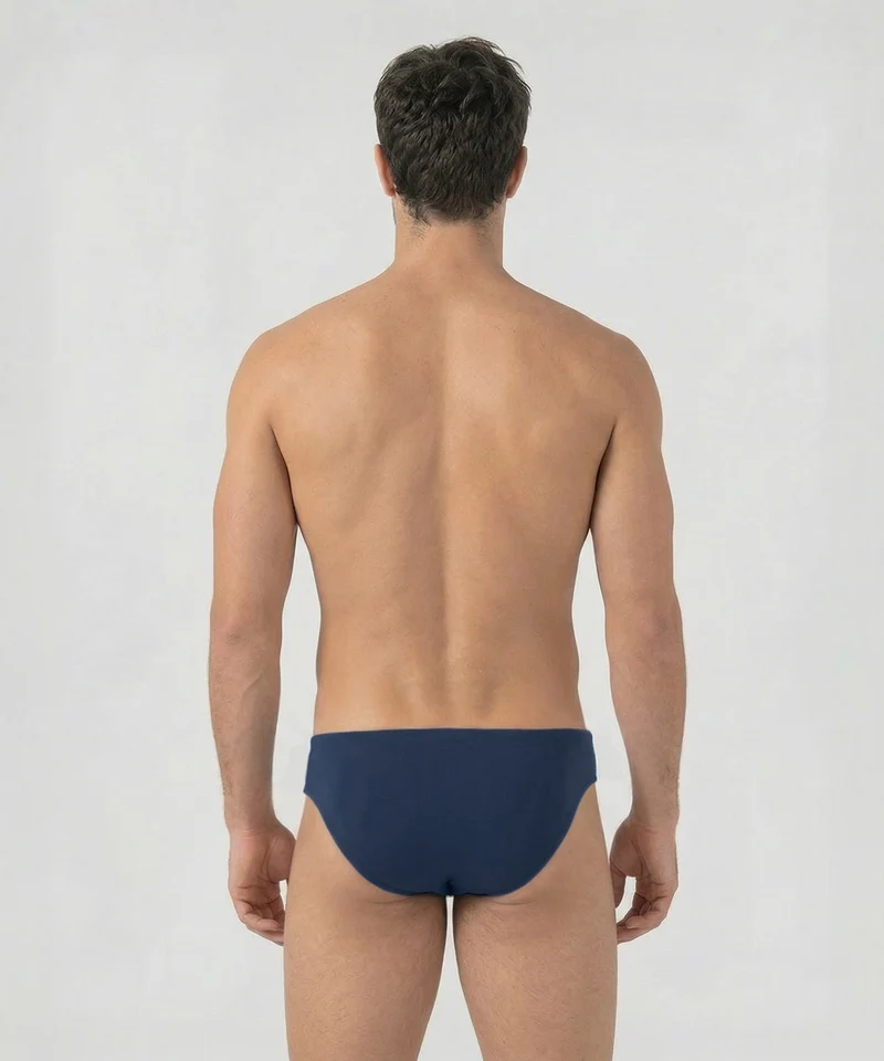 Slim Swim Briefs Panelled: Navy
