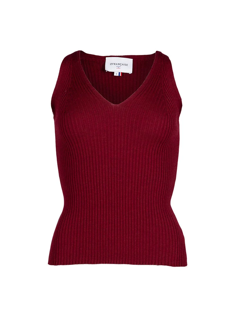 Top maille cotelée Éloïse