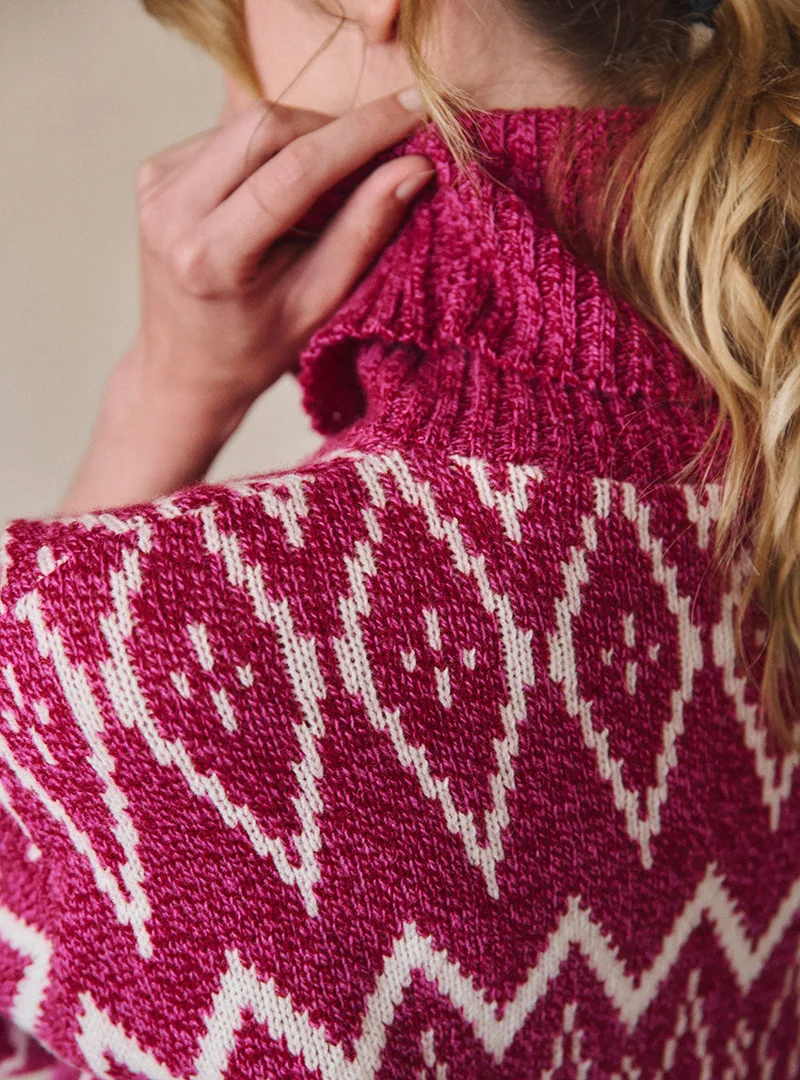 Pull col roulé laine mérinos Émilie