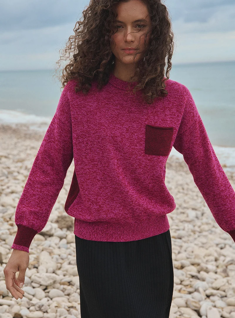 Pull laine mérinos Éva