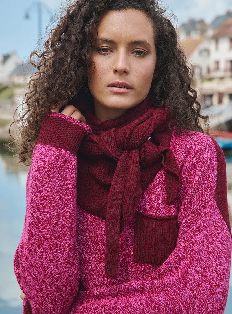 Pull laine mérinos Éva