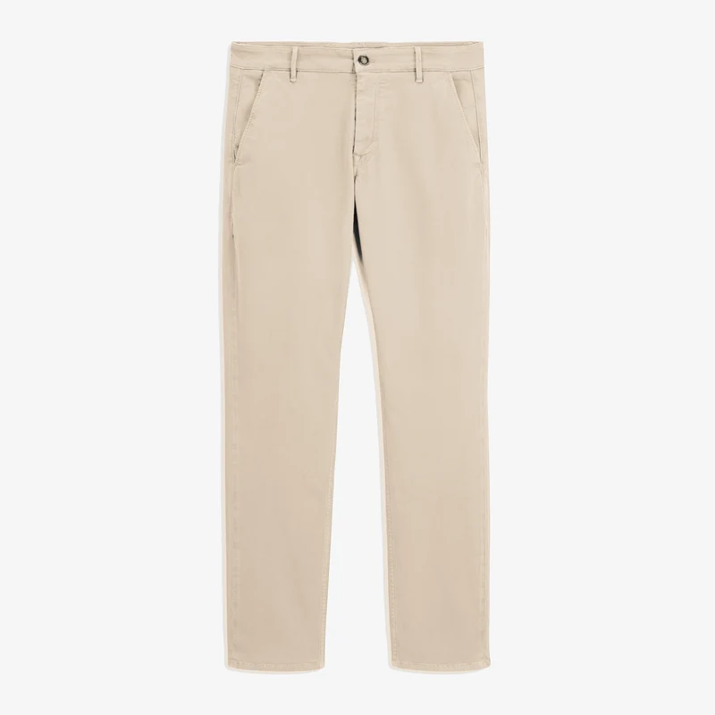 Pantalon coupe confort coton stretch beige 702