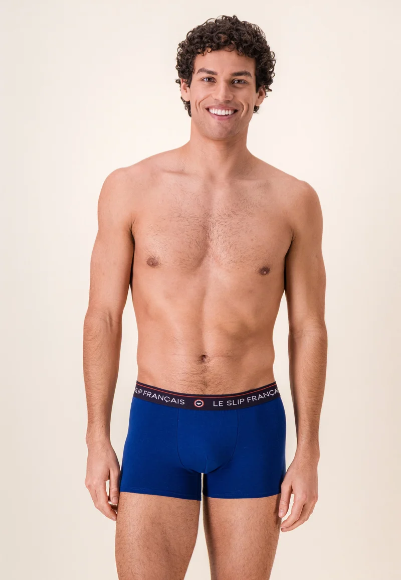 Boxer bleu en coton - Redoutable Indigo
