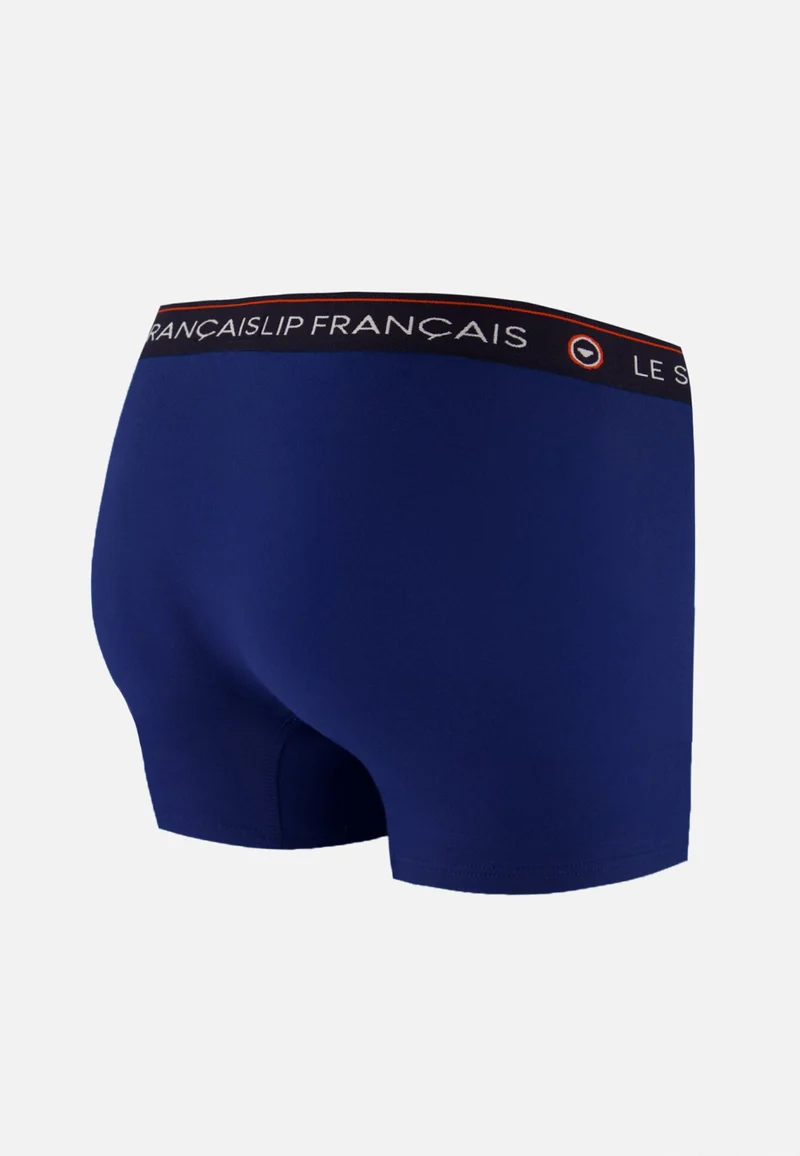 Boxer bleu en coton - Redoutable Indigo