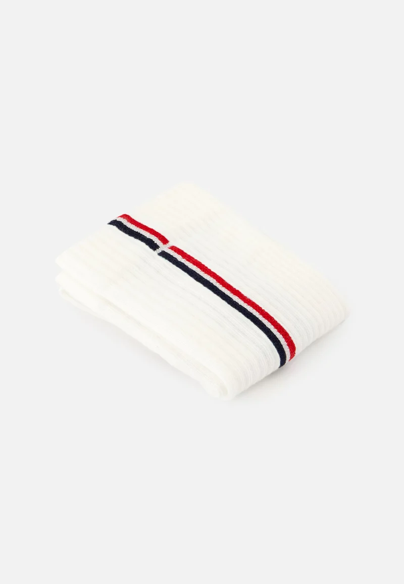 Chaussettes de sport mi-hautes rayées marine, blanc et rouge - Wilfried Lignes Marine Blanc Rouge