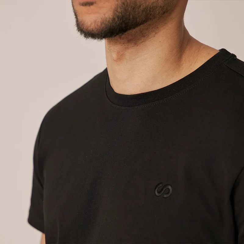 Basic T-Shirt Herren | Schwarz