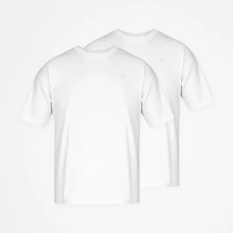 Oversized T-Shirt Herren | Weiß