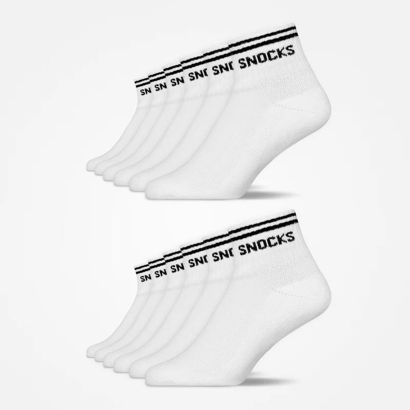 Retro Sneaker Socken | Weiß (Streifen)