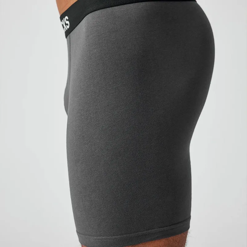 Lange Boxershorts | Mix (Schwarz/Grau/Dunkelblau)
