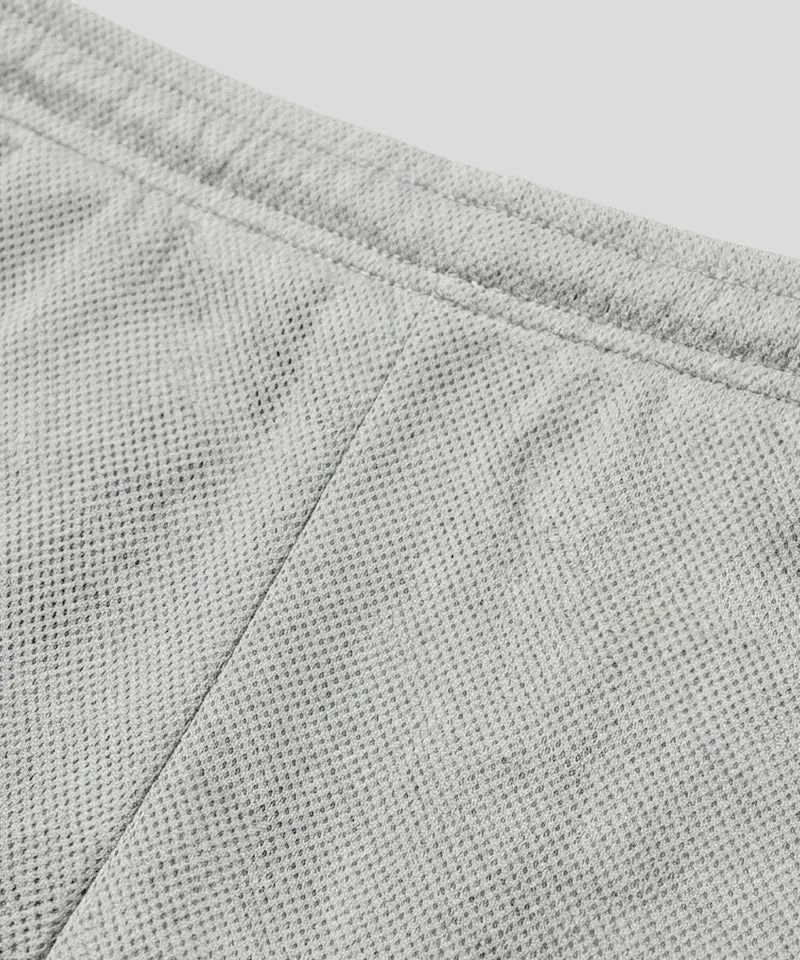 Mesh Home Shorts: Grey Melange