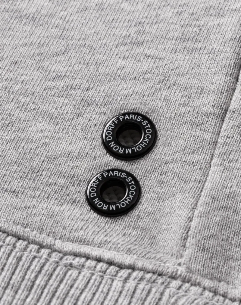 Organic Cotton Sweatshirt "DISCIPLINE": Grey Melange