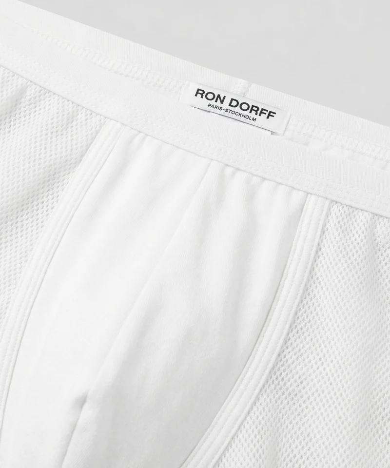 Mesh Boxer Briefs: White