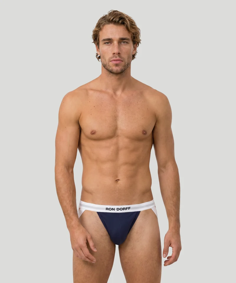 RON DORFF Jockstrap: Navy