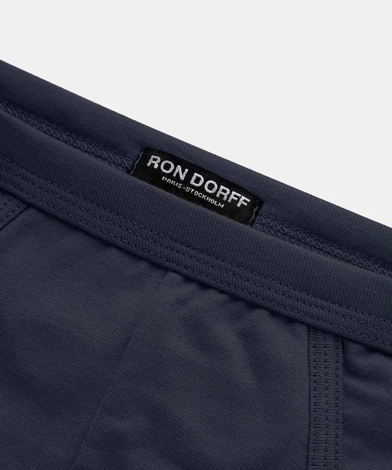 Slim Y-Front Briefs: Navy