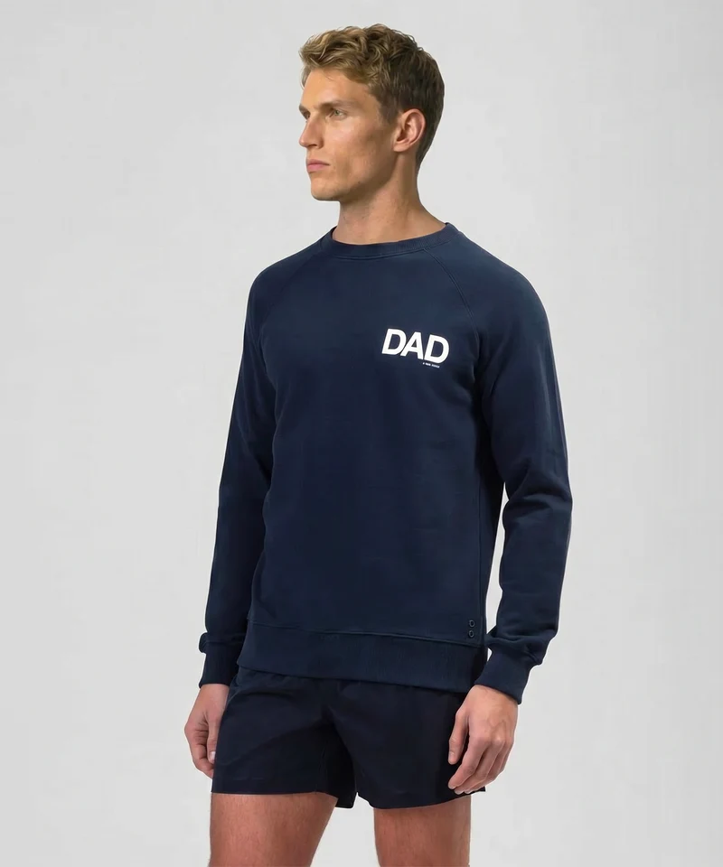 Organic Cotton Sweatshirt "DAD": Navy